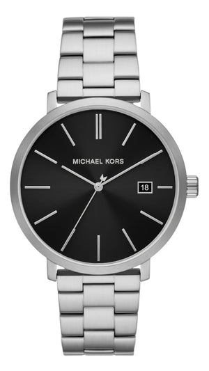 Buy Shop Michael Kors Blake Quartz Black Dial Silver Steel Strap Watch for Men - MK9133 USA Online