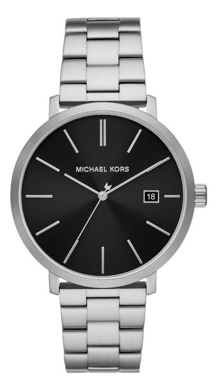 Buy Shop Michael Kors Blake Quartz Black Dial Silver Steel Strap Watch for Men - MK9133 USA Online