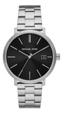 Buy Shop Michael Kors Blake Quartz Black Dial Silver Steel Strap Watch for Men - MK9133 USA Online