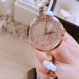 Buy Shop Michael Kors Blakley Crystals Rose Gold Dial Rose Gold Steel Strap Watch for Women - MK3631 USA Online