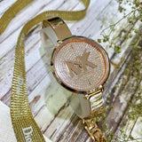 Buy Shop Michael Kors Blakley Crystals Rose Gold Dial Rose Gold Steel Strap Watch for Women - MK3631 USA Online