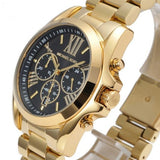 Buy Shop Michael Kors Bradshaw Black Dial Gold Steel Strap Watch for Women - MK5739 USA Online