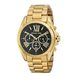 Buy Shop Michael Kors Bradshaw Black Dial Gold Steel Strap Watch for Women - MK5739 USA Online