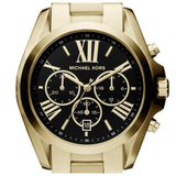 Buy Shop Michael Kors Bradshaw Black Dial Gold Steel Strap Watch for Women - MK5739 USA Online