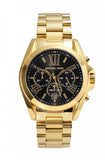Buy Shop Michael Kors Bradshaw Black Dial Gold Steel Strap Watch for Women - MK5739 USA Online
