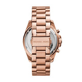 Buy Shop Michael Kors Bradshaw Black Dial Rose Gold Steel Strap Watch for Women - MK5854 USA Online