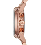 Buy Shop Michael Kors Bradshaw Black Dial Rose Gold Steel Strap Watch for Women - MK5854 USA Online