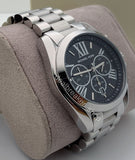 Buy Shop Michael Kors Bradshaw Black Dial Silver Steel Strap Watch for Men - MK5705 USA Online