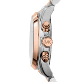 Buy Shop Michael Kors Bradshaw Blue Dial Two Tone Steel Strap Watch for Women - MK5606 USA Online