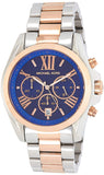Buy Shop Michael Kors Bradshaw Blue Dial Two Tone Steel Strap Watch for Women - MK5606 USA Online