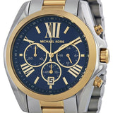 Buy Shop Michael Kors Bradshaw Blue Dial Two Tone Steel Strap Watch for Women - MK5976 USA Online