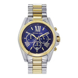 Buy Shop Michael Kors Bradshaw Blue Dial Two Tone Steel Strap Watch for Women - MK5976 USA Online