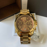 Buy Shop Michael Kors Bradshaw Brown Dial Gold Steel Strap Watch for Women - MK5502 USA Online