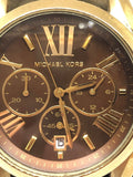 Buy Shop Michael Kors Bradshaw Brown Dial Gold Steel Strap Watch for Women - MK5502 USA Online