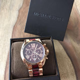 Buy Shop Michael Kors Bradshaw Burgundy Dial Two Tone Steel Strap Watch for Women - MK6270 USA Online