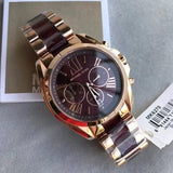 Buy Shop Michael Kors Bradshaw Burgundy Dial Two Tone Steel Strap Watch for Women - MK6270 USA Online