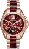 Buy Shop Michael Kors Bradshaw Burgundy Dial Two Tone Steel Strap Watch for Women - MK6270 USA Online