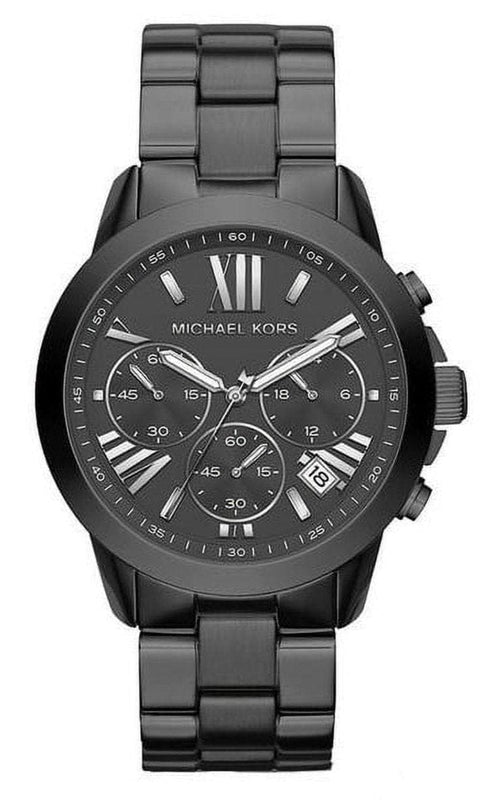 Buy Shop Michael Kors Bradshaw Chronograph Black Dial Black Steel Strap Watch For Women - MK6303 USA Online
