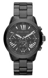 Buy Shop Michael Kors Bradshaw Chronograph Black Dial Black Steel Strap Watch For Women - MK6303 USA Online