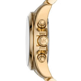 Buy Shop Michael Kors Bradshaw Chronograph Black Dial Gold Steel Strap Watch For Women - MK6959 USA Online
