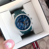 Buy Shop Michael Kors Bradshaw Chronograph Blue Dial Blue Steel Strap Watch For Men - MK6722 USA Online