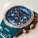 Buy Shop Michael Kors Bradshaw Chronograph Blue Dial Blue Steel Strap Watch For Men - MK6722 USA Online