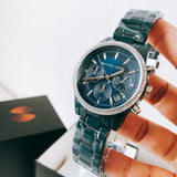 Buy Shop Michael Kors Bradshaw Chronograph Blue Dial Blue Steel Strap Watch For Men - MK6722 USA Online