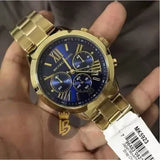 Buy Shop Michael Kors Bradshaw Chronograph Blue Dial Gold Steel Strap Watch For Women - MK5923 USA Online
