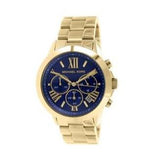 Buy Shop Michael Kors Bradshaw Chronograph Blue Dial Gold Steel Strap Watch For Women - MK5923 USA Online