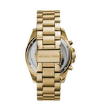 Buy Shop Michael Kors Bradshaw Chronograph Blue Dial Gold Steel Strap Watch For Women - MK5975 USA Online