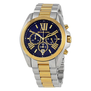 Buy Shop Michael Kors Bradshaw Blue Dial Two Tone Steel Strap Watch for Women - MK5976 USA Online