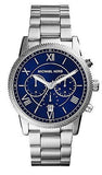 Buy Shop Michael Kors Bradshaw Chronograph Blue Dial Silver Steel Strap Watch For Women - MK5883 USA Online