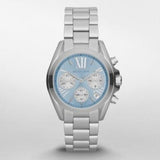 Buy Shop Michael Kors Bradshaw Chronograph Blue Dial Silver Steel Strap Watch For Women - MK6098 USA Online