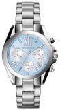 Buy Shop Michael Kors Bradshaw Chronograph Blue Dial Silver Steel Strap Watch For Women - MK6098 USA Online