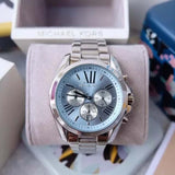 Buy Shop Michael Kors Bradshaw Chronograph Blue Dial Silver Steel Strap Watch For Women - MK6099 USA Online