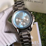 Buy Shop Michael Kors Bradshaw Chronograph Blue Dial Silver Steel Strap Watch For Women - MK6099 USA Online