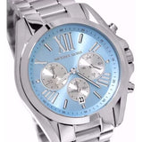 Buy Shop Michael Kors Bradshaw Chronograph Blue Dial Silver Steel Strap Watch For Women - MK6099 USA Online