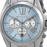 Buy Shop Michael Kors Bradshaw Chronograph Blue Dial Silver Steel Strap Watch For Women - MK6099 USA Online