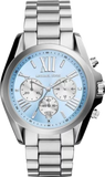 Buy Shop Michael Kors Bradshaw Chronograph Blue Dial Silver Steel Strap Watch For Women - MK6099 USA Online