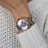 Buy Shop Michael Kors Bradshaw Chronograph Blue Dial Two Tone Steel Strap Watch For Women - MK6389 USA Online