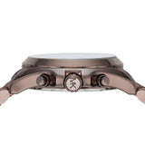 Buy Shop Michael Kors Bradshaw Chronograph Brown Dial Brown Steel Strap Watch For Women - MK6247 USA Online