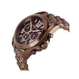 Buy Shop Michael Kors Bradshaw Chronograph Brown Dial Brown Steel Strap Watch For Women - MK6247 USA Online