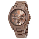 Buy Shop Michael Kors Bradshaw Chronograph Brown Dial Brown Steel Strap Watch For Women - MK6247 USA Online