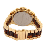 Buy Shop Michael Kors Bradshaw Chronograph Brown Dial Two Tone Steel Strap Watch For Women - MK5696 USA Online