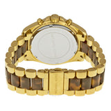 Buy Shop Michael Kors Bradshaw Chronograph Brown Dial Two Tone Steel Strap Watch For Women - MK5696 USA Online