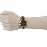 Buy Shop Michael Kors Bradshaw Chronograph Brown Dial Two Tone Steel Strap Watch For Women - MK5944 USA Online