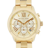 Buy Shop Michael Kors Bradshaw Chronograph Gold Dial Gold Steel Strap Watch For Women - MK5777 USA Online