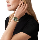 Buy Shop Michael Kors Bradshaw Chronograph Green Dial Gold Steel Strap Watch For Women - MK7257 USA Online