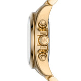 Buy Shop Michael Kors Bradshaw Chronograph Green Dial Gold Steel Strap Watch For Women - MK7257 USA Online