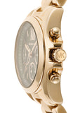 Buy Shop Michael Kors Bradshaw Chronograph Green Dial Gold Steel Strap Watch For Women - MK7257 USA Online